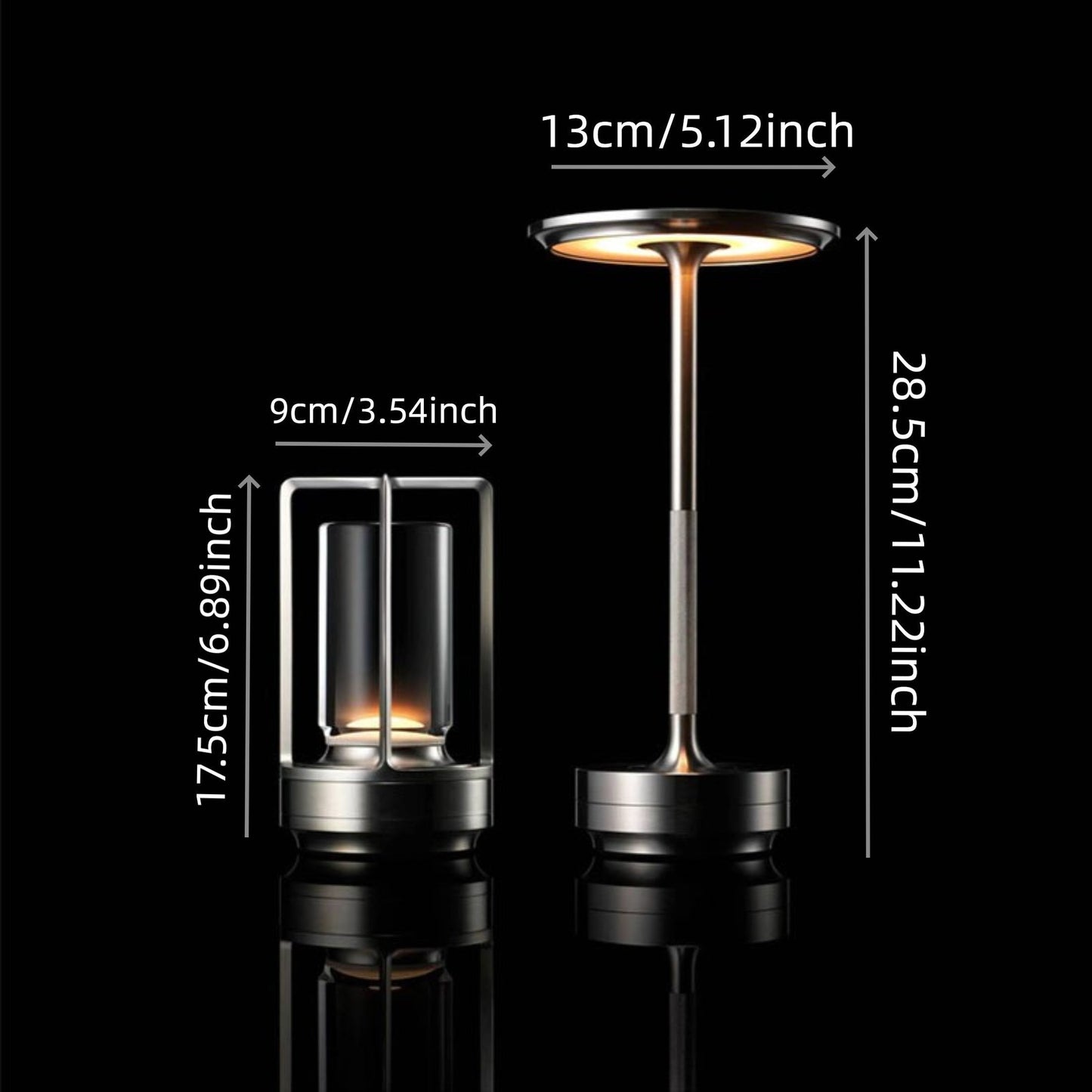 Lâmpada de mesa LED com toque estilo japonês - ZenLight