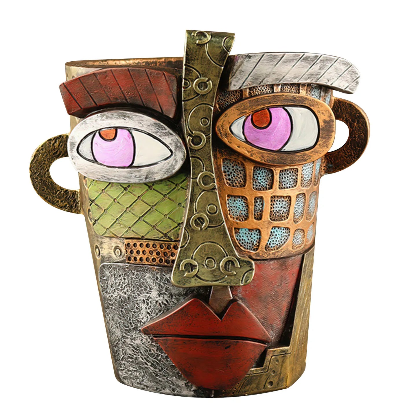 Vasos de flores ornamentais de arte abstrata estilosa - RetroVisage