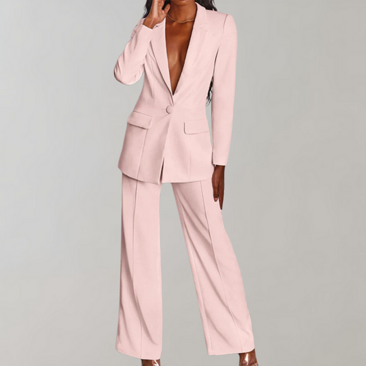 Conjunto de blazer e calças elegante - Elena
