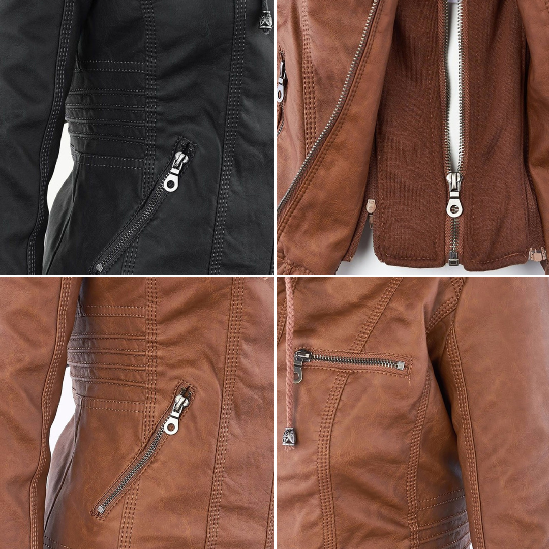 Jaqueta de couro da moda - Zara