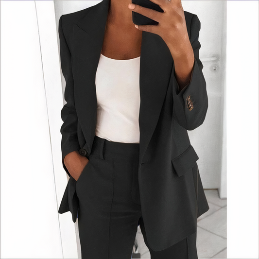 Conjunto de blazer e calças elegante para mulheres - Sanne
