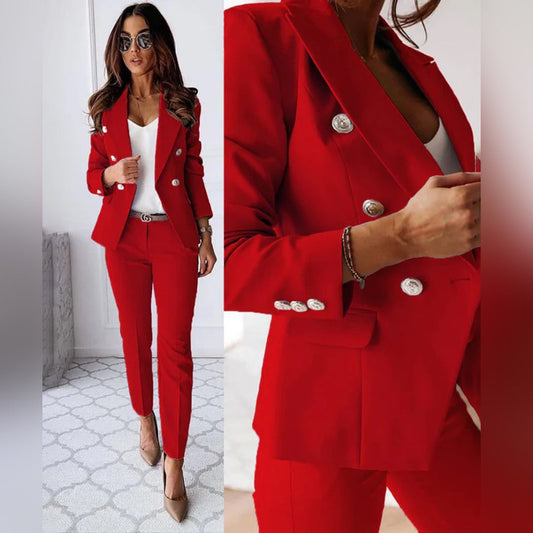 Conjunto de blazer e calças elegante - Isabella