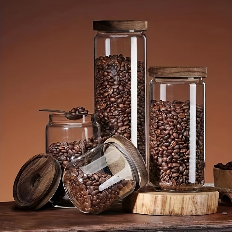 Pote de armazenamento de cozinha hermético de vidro - LunaSeal