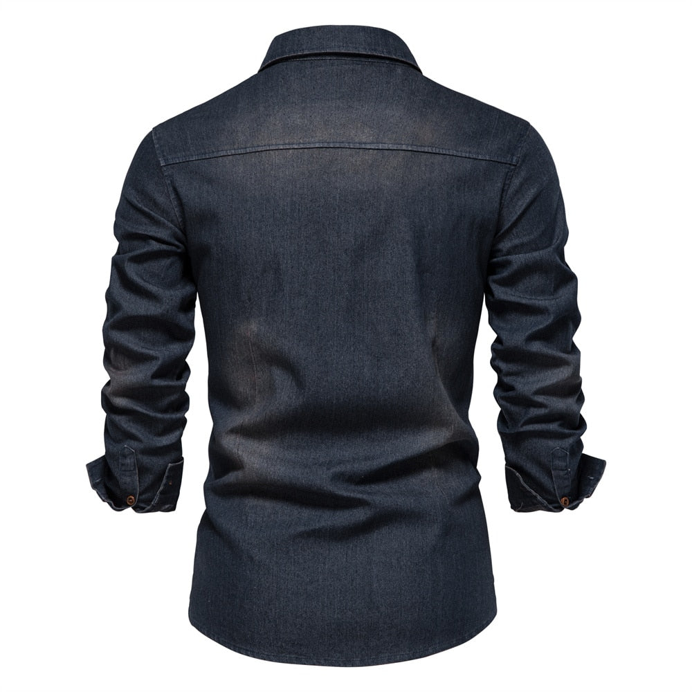 Camisa de denim masculina - Hugo