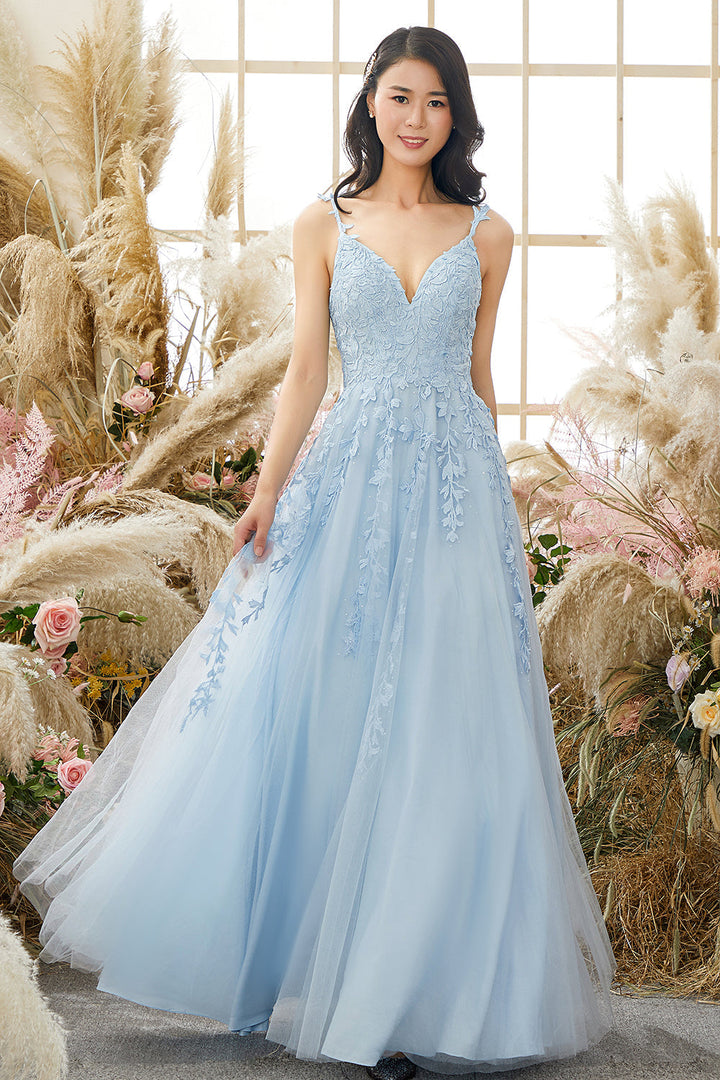 Vestido de baile de tule elegante com aplicações - Victoria