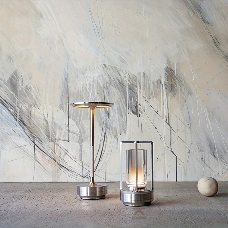 Lâmpada de mesa LED com toque estilo japonês - ZenLight