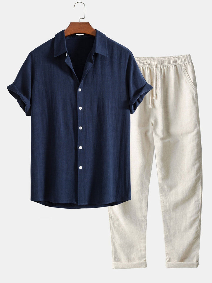 Conjunto de camisa e calça de linho - Antonio