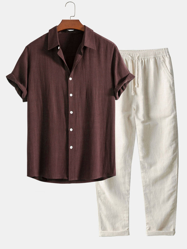 Conjunto de camisa e calça de linho - Antonio