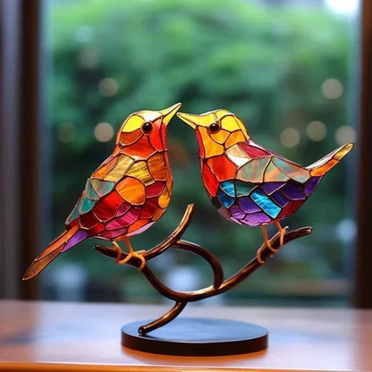 Pássaros de vidro coloridos para um design de interior elegante - ChicGlass Birds