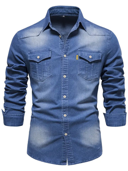 Camisa de denim masculina - Hugo