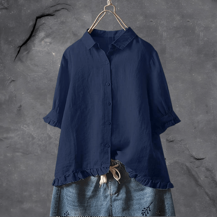Blusa de algodão confortável para mulheres – Elena