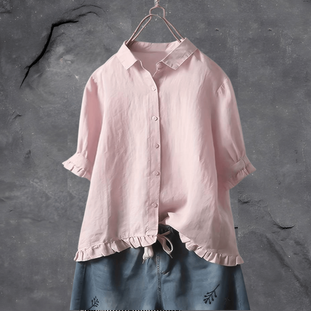 Blusa de algodão confortável para mulheres – Elena