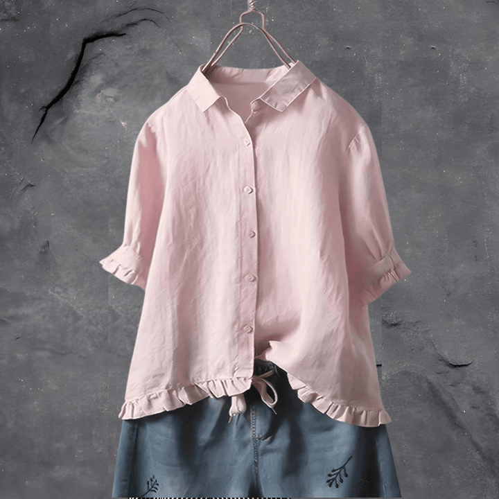 Blusa de algodão confortável para mulheres – Elena
