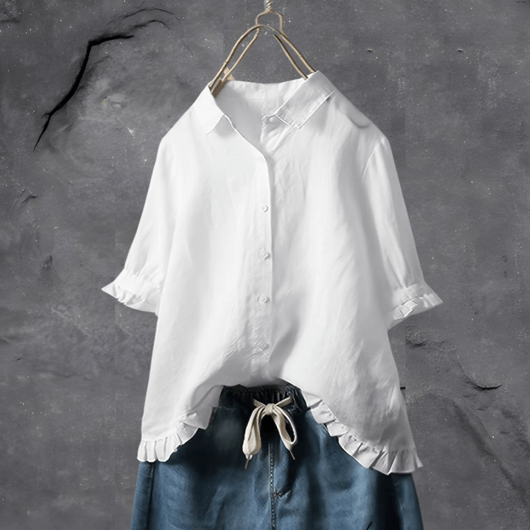 Blusa de algodão confortável para mulheres – Elena