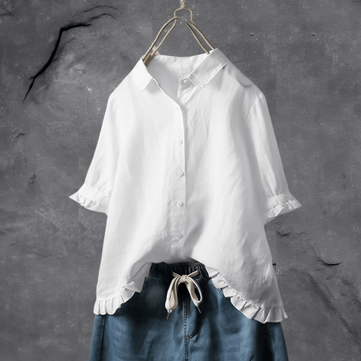 Blusa de algodão confortável para mulheres – Elena