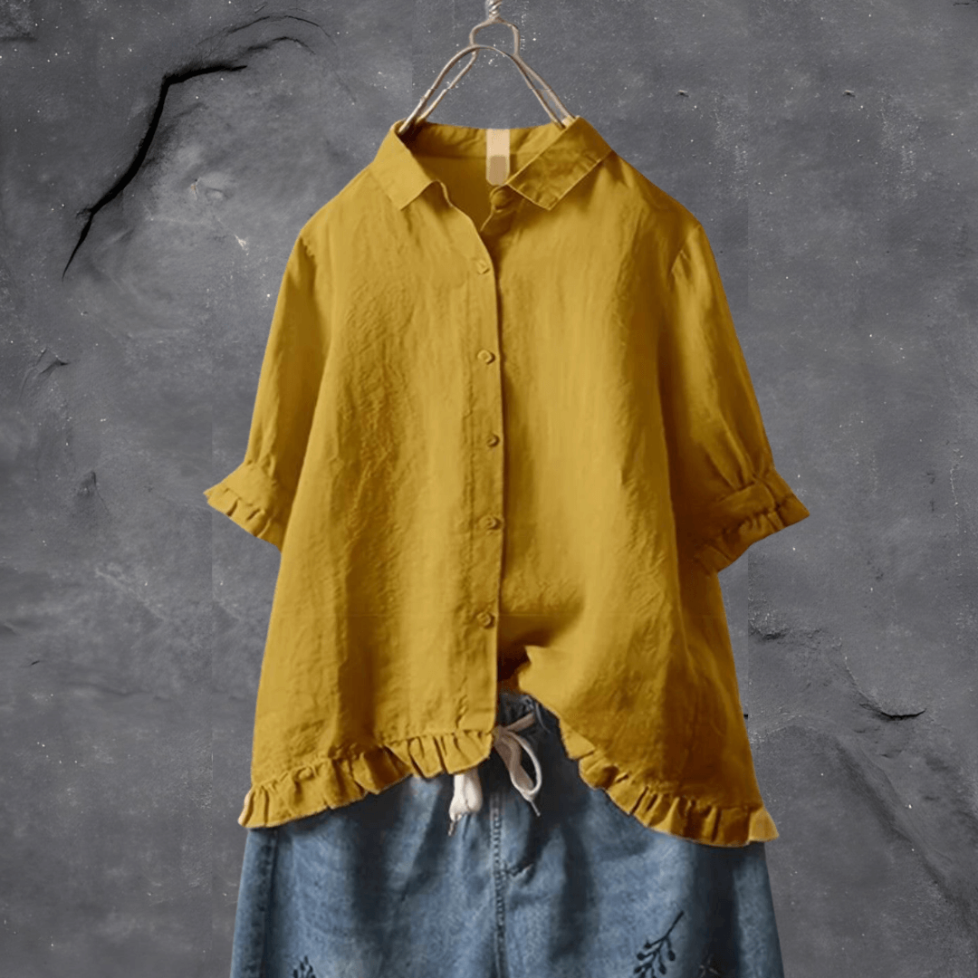 Blusa de algodão confortável para mulheres – Elena