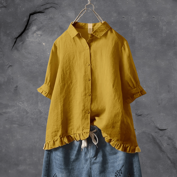 Blusa de algodão confortável para mulheres – Elena