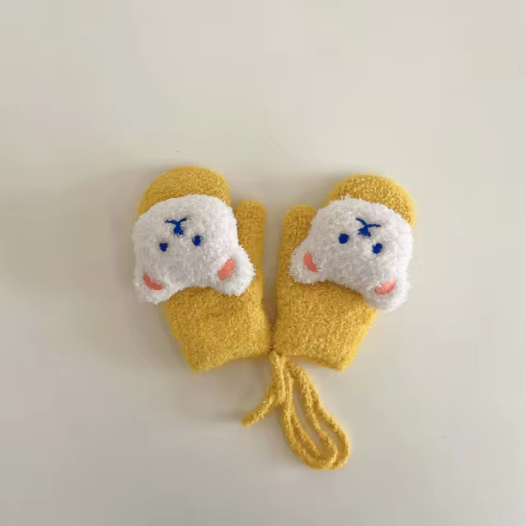 Children's Mittens with Bear Face – TinyBear Mittens