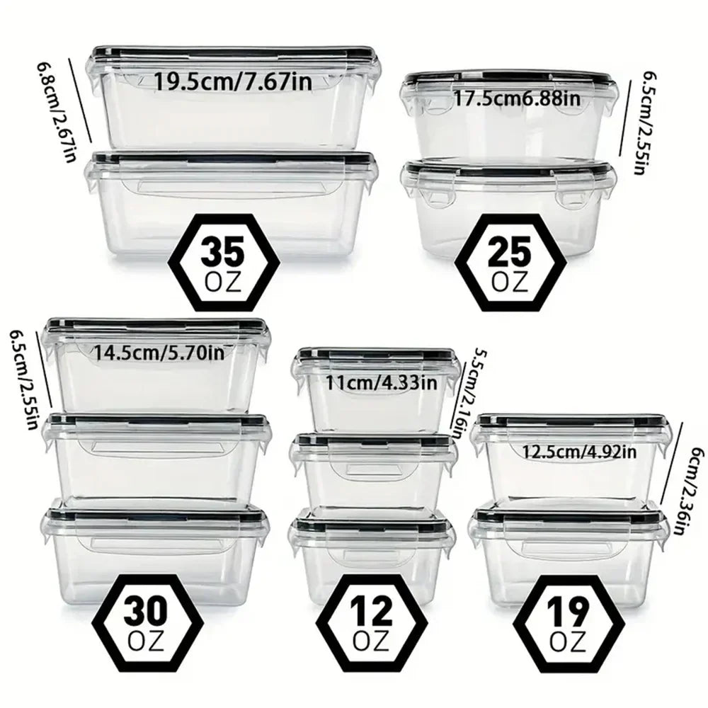 12-Piece Food Storage Container Set - FoodSaver-12-Piece Set-Nora Luxe