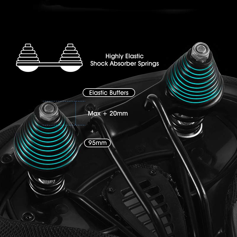 Selim de bicicleta extra largo contra dores no selim - ComfortRide