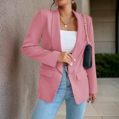 Blazer Elegante para Mulheres em Poliéster-Cotton - SophieBlaze