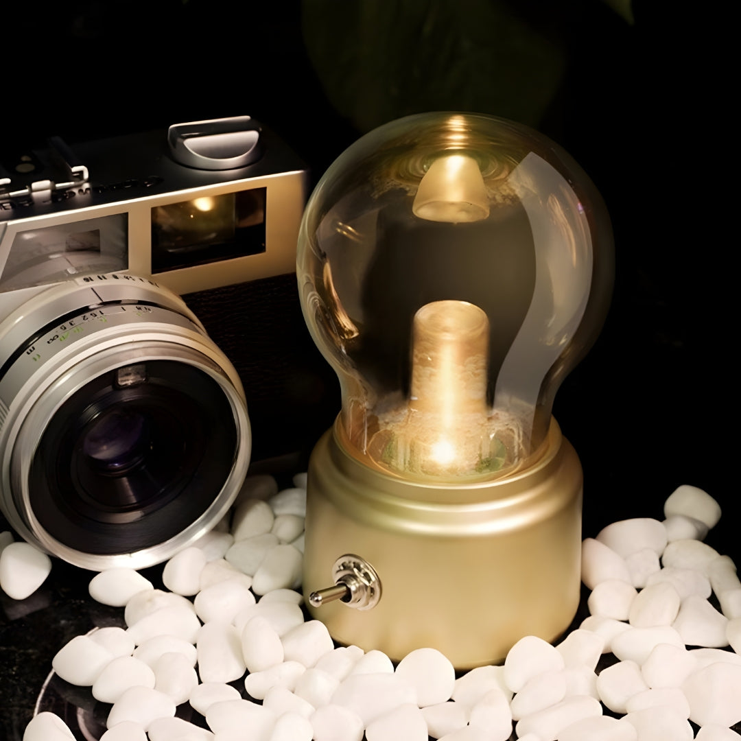 Portable Retro Table Lamp - LumiRetro
