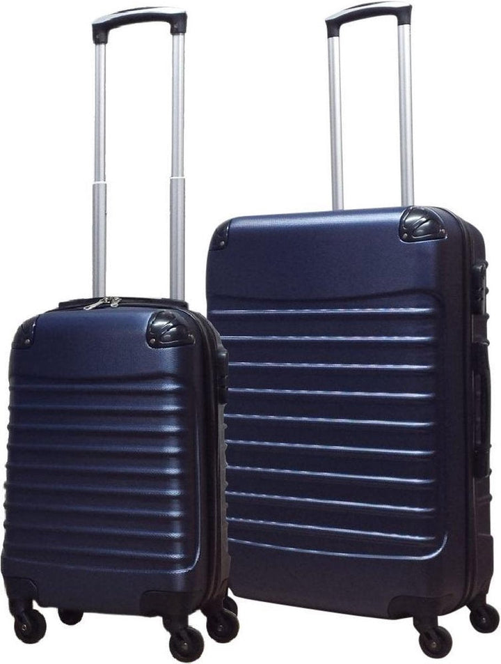 2-piece ABS luggage set – Ventura-Dark blue-Nora Luxe