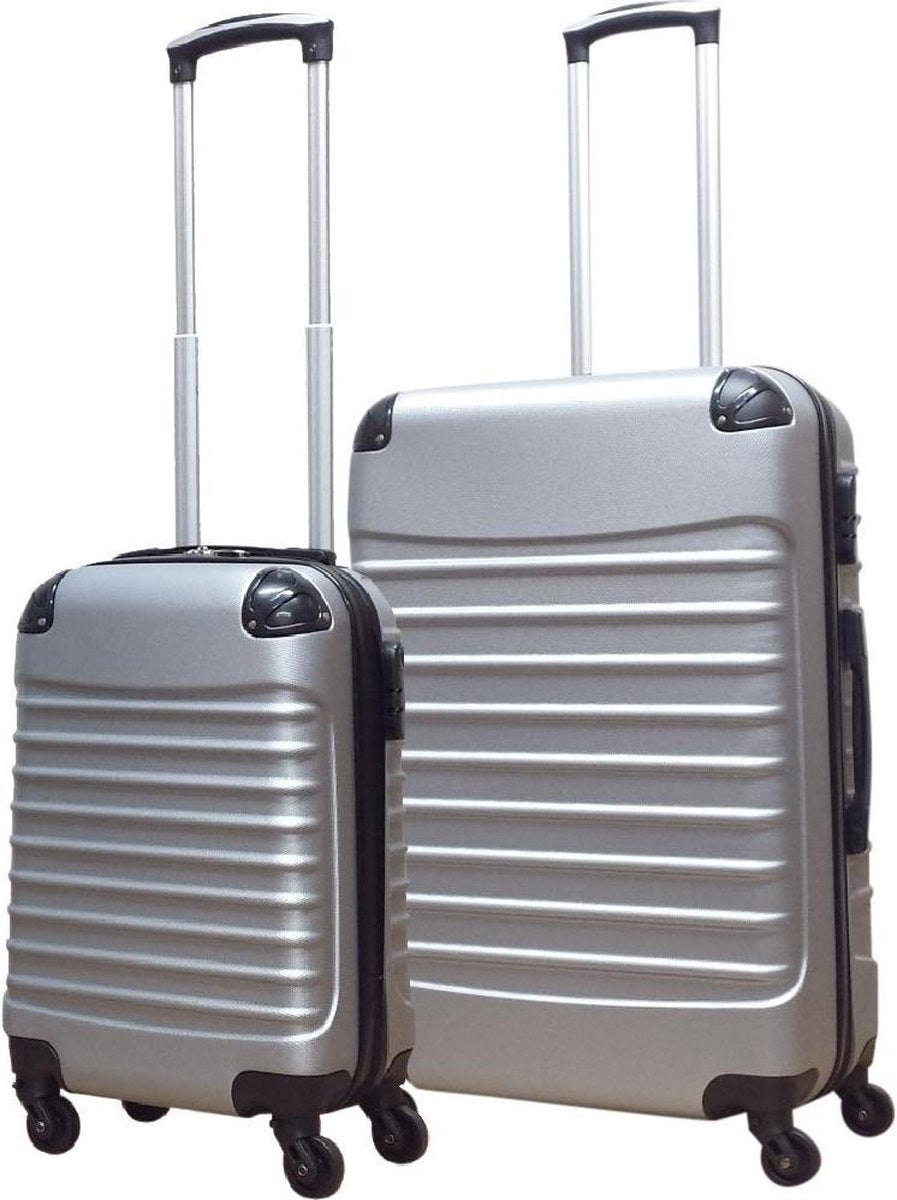 2-piece ABS luggage set – Ventura-Gray-Nora Luxe