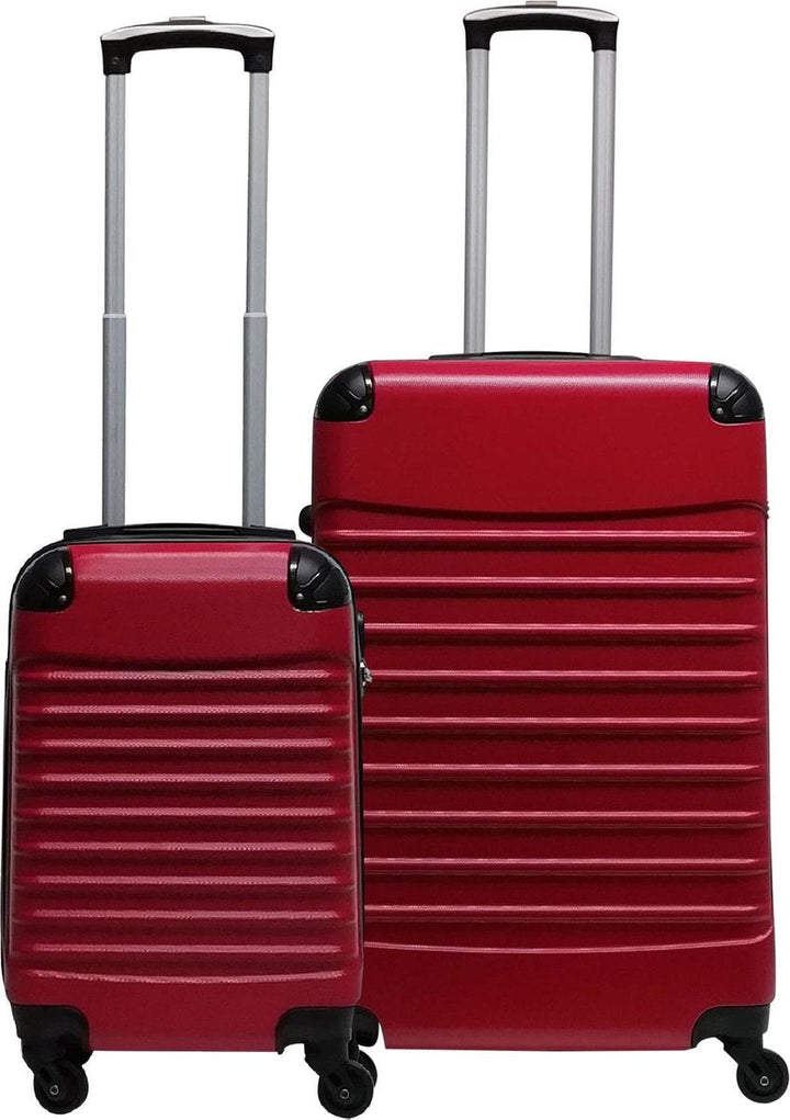2-piece ABS luggage set – Ventura-Red-Nora Luxe