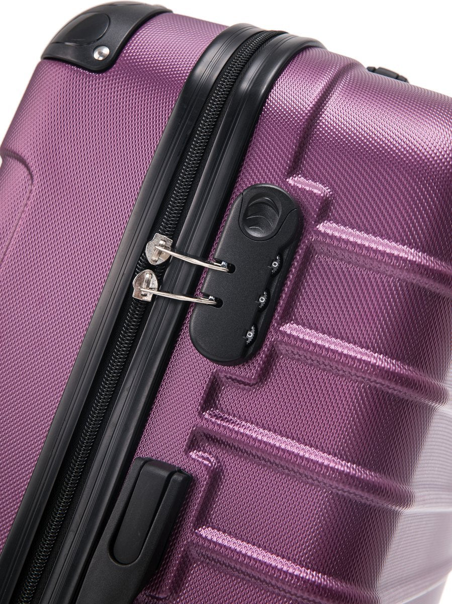 2-piece hard shell suitcase set – Bordeaux-Nora Luxe