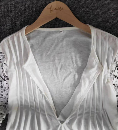 Camiseta de manga longa elegante para mulheres em cor sólida - AutumnGrace