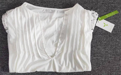 Camiseta de manga longa elegante para mulheres em cor sólida - AutumnGrace