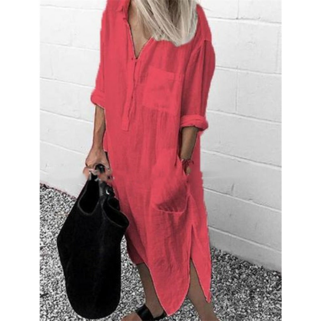 Vestido de verão longo leve e confortável - Mila