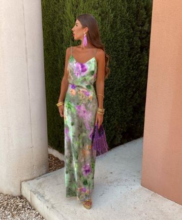 Vestido maxi colorido e sedutor - Seraphina