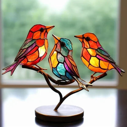 Pássaros de vidro coloridos para um design de interior elegante - ChicGlass Birds