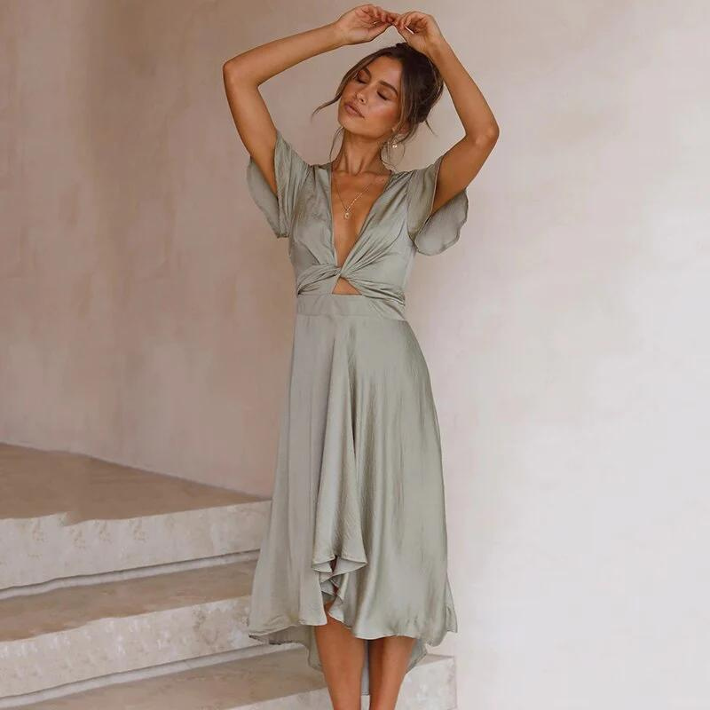 Vestido de verão vintage estiloso - Clara