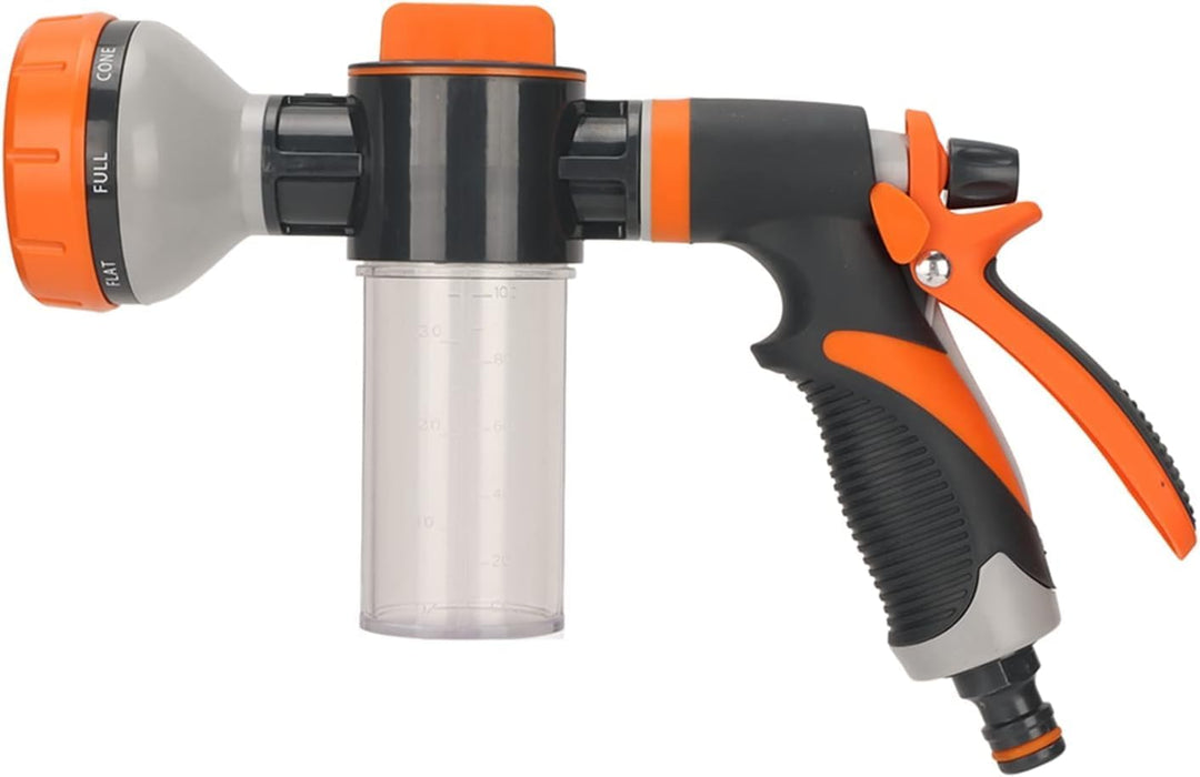 Garden Watering Foam Sprayer 8 Modes High Pressure Hand Shower
