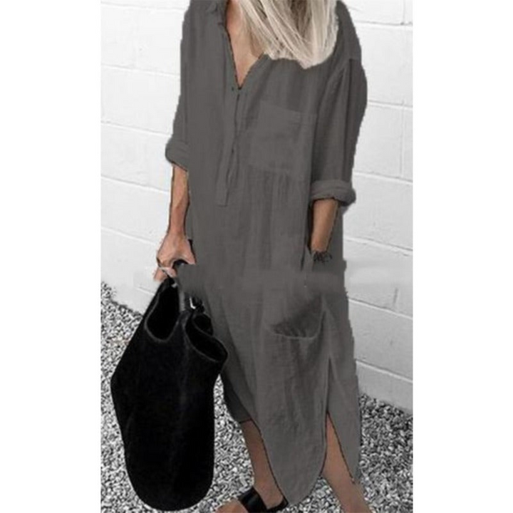 Cato - Vestido de Verão Longo Estiloso e Confortável