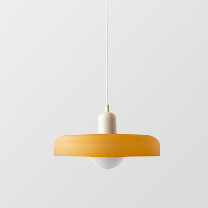 Luminária suspensa colorida no estilo Bauhaus - StiloGlas