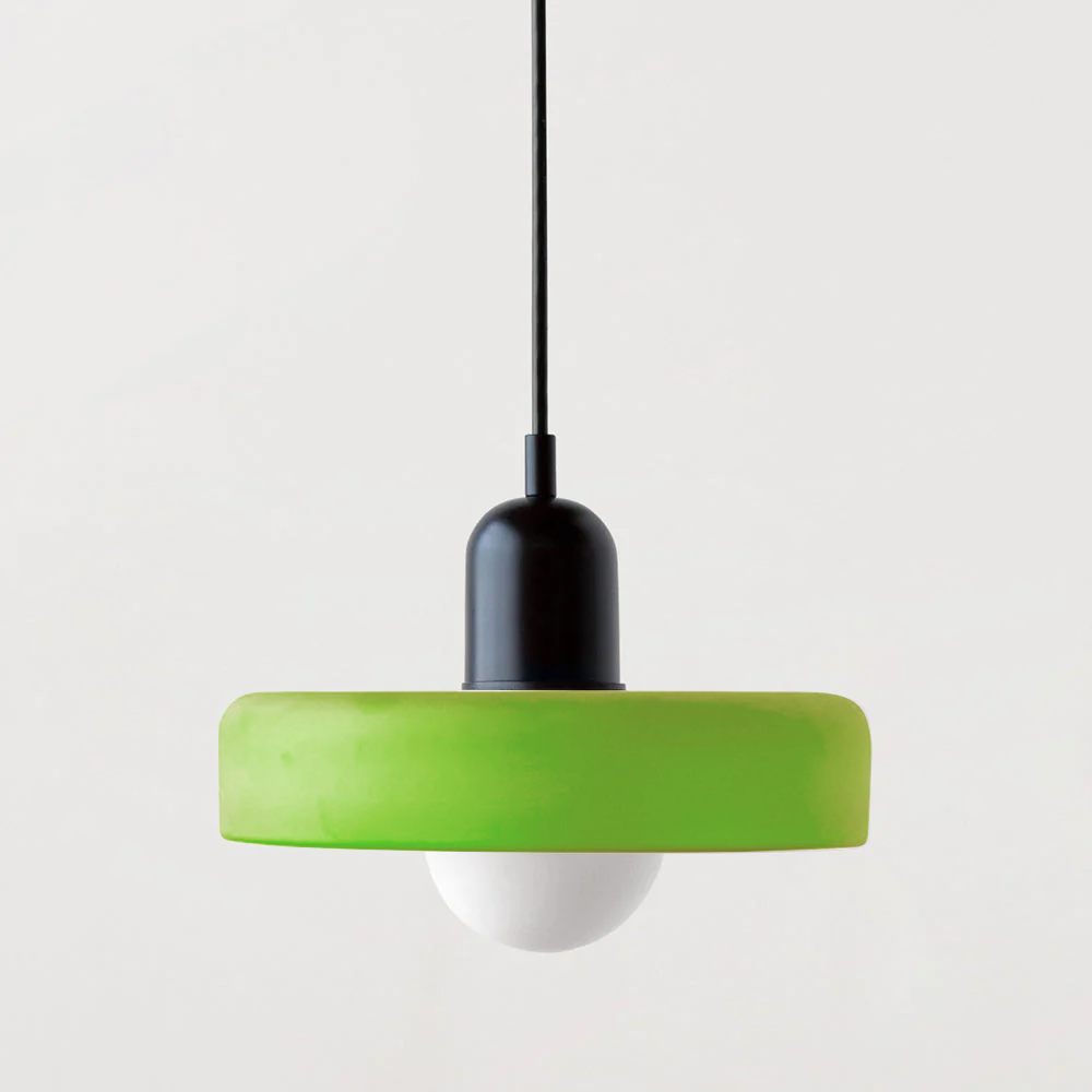 Luminária colorida no estilo Bauhaus - StiloGlas