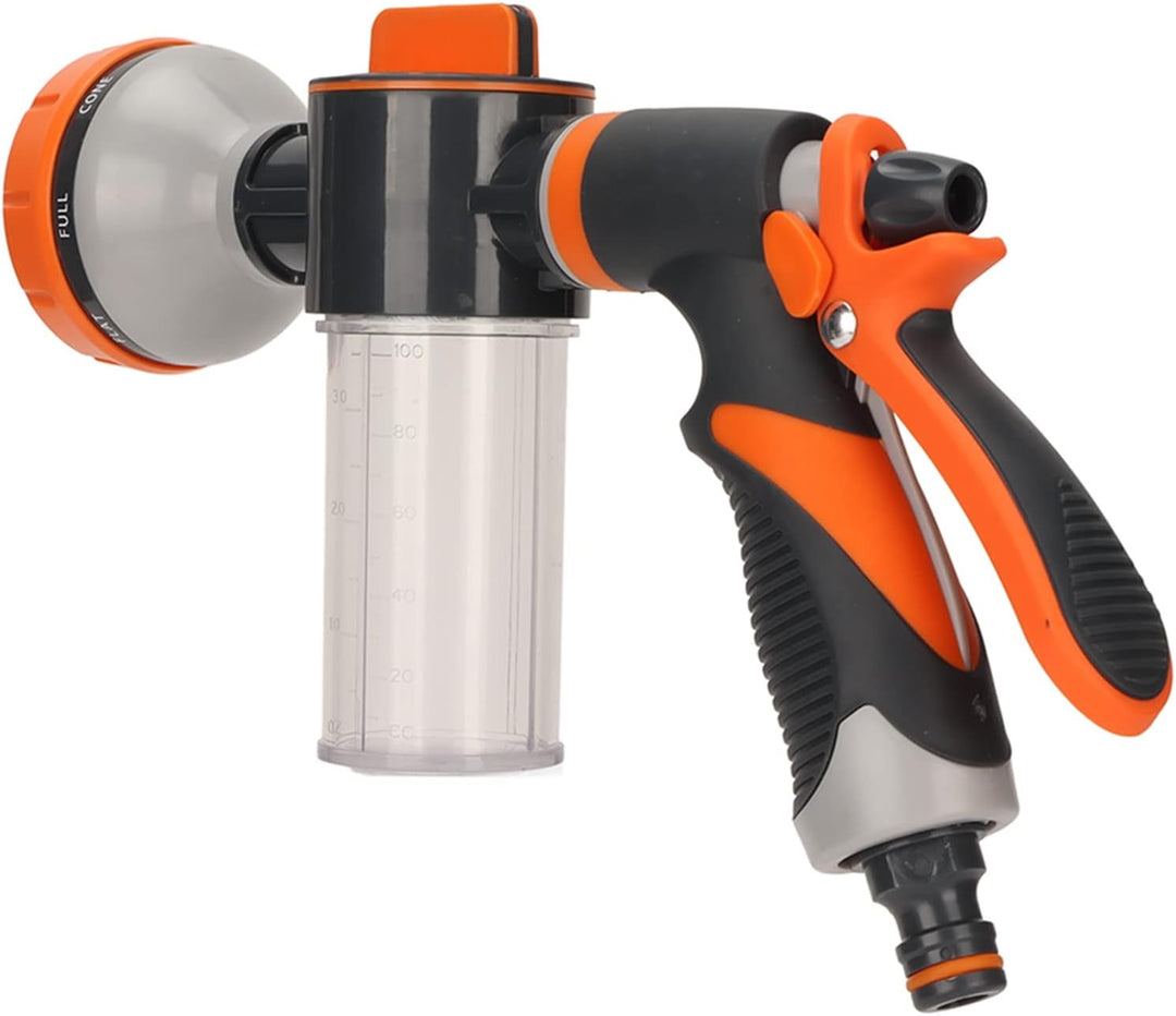 Garden Watering Foam Sprayer 8 Modes High Pressure Hand Shower