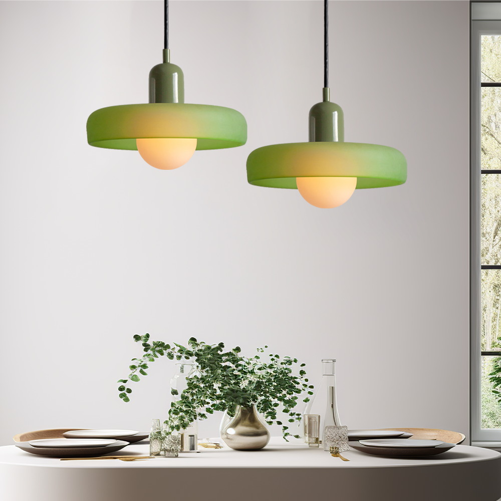 Luminária colorida no estilo Bauhaus - StiloGlas