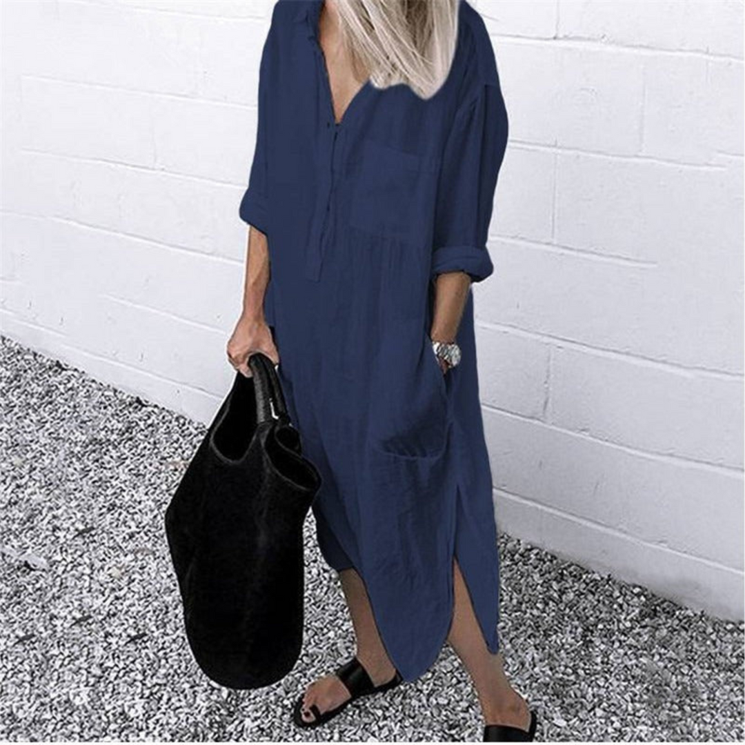 Vestido de verão longo leve e confortável - Mila