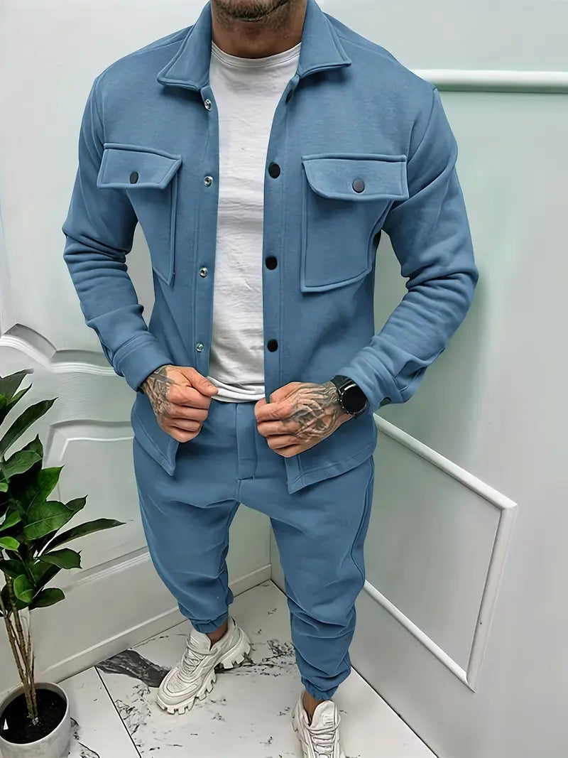 Cool Men's Set With Jacket And Trousers - Daan