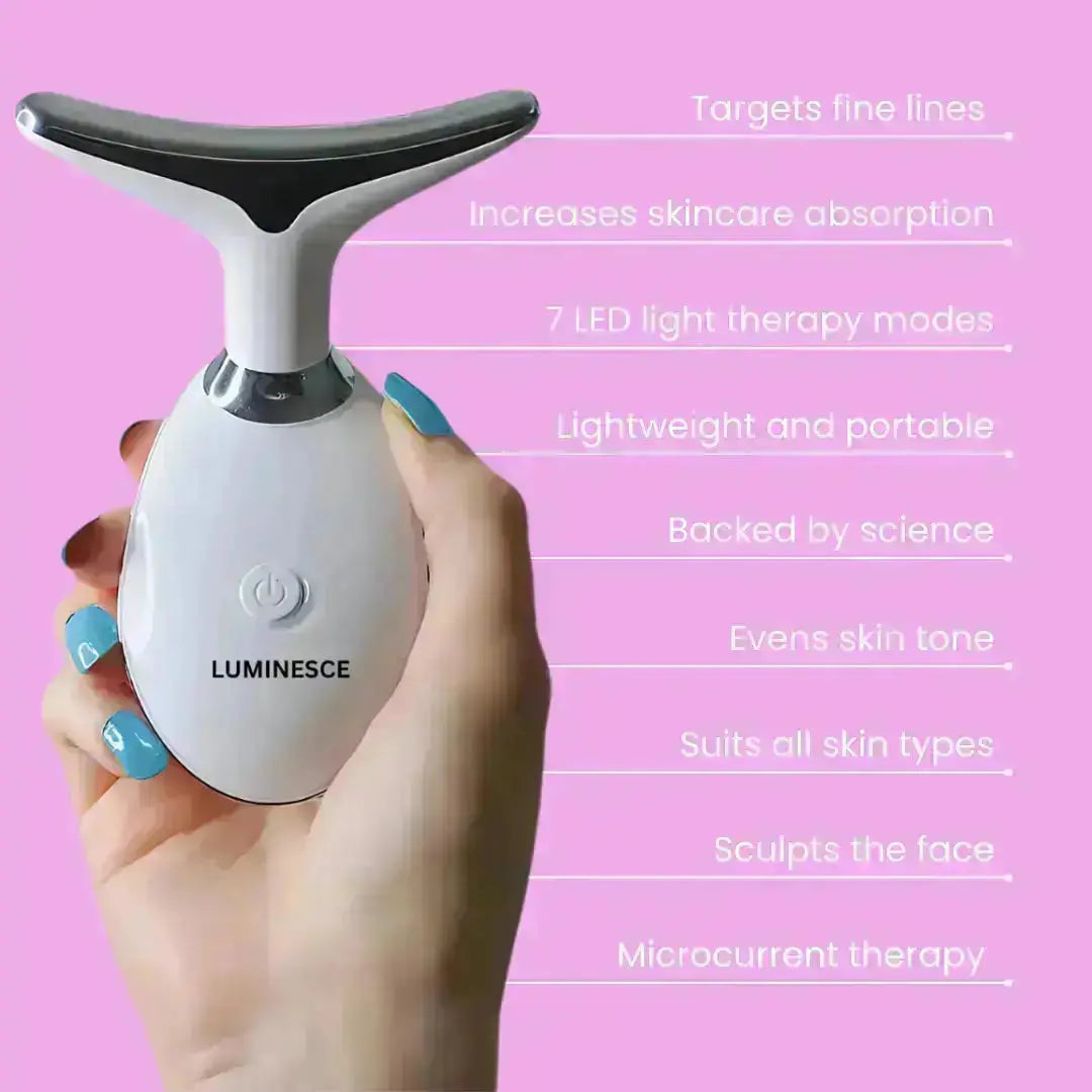 7-in-1 LED Face Firming & Massage Tool – Vénera-White-Nora Luxe