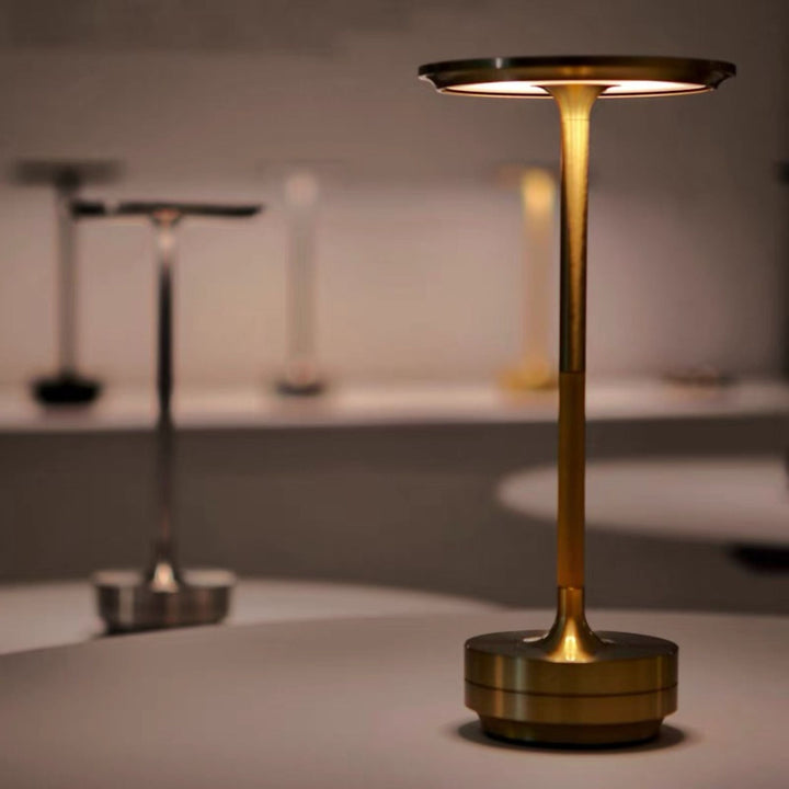 Lâmpada de mesa LED com toque estilo japonês - ZenLight