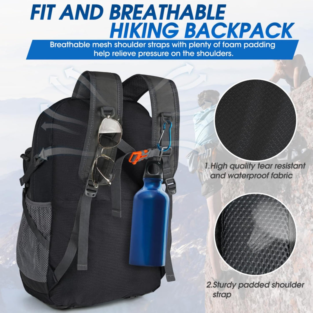 AA OUT OF STOCK 40L Waterproof Hiking & Camping Backpack – Lightweight & Packable