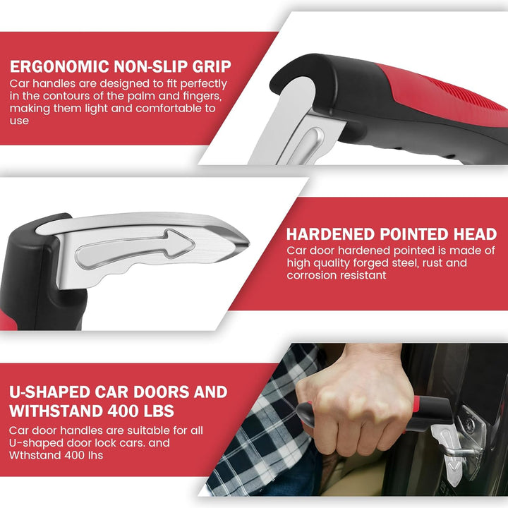 2Pcs Car Assist Handles with Emergency Tools – Moventa