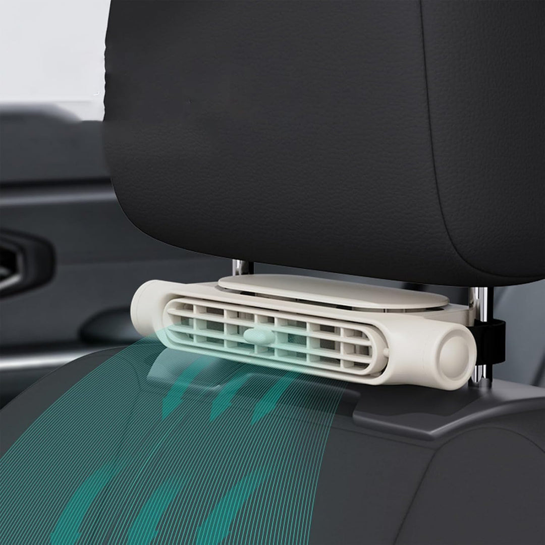 3 Speeds USB Car Cooling Fan & Headrest Mount – AutoBreeze (1+1 FREE)