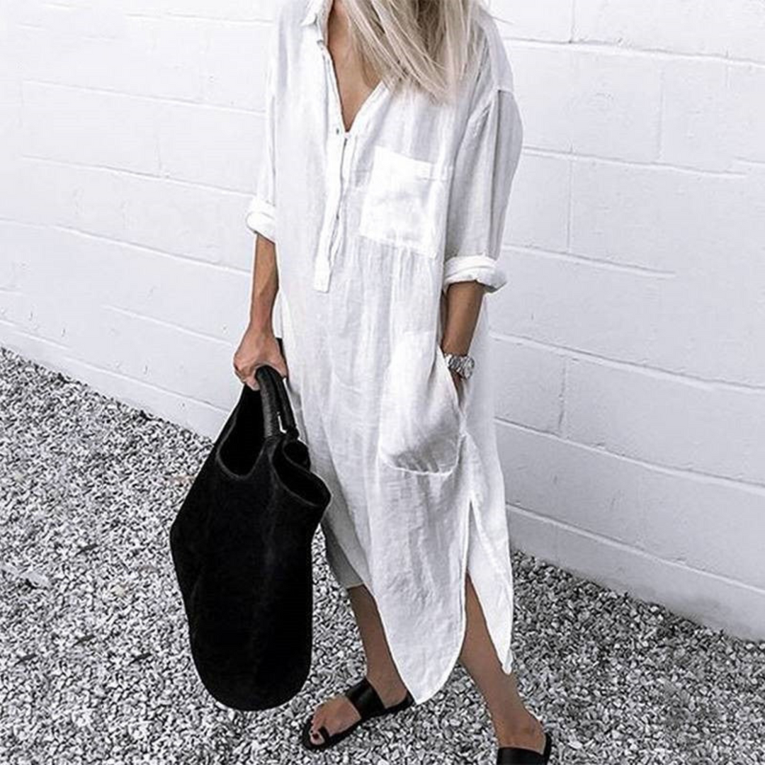 Cato - Vestido de Verão Longo Estiloso e Confortável